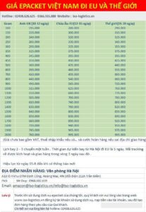 DỊCH VỤ CHUYỂN PHÁT NHANH QUỐC TẾ NHANH CHÓNG GIÁ RẺ